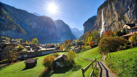 Lauterbrunnen et la vallée des 72 cascades, Suisse, octobre 2019