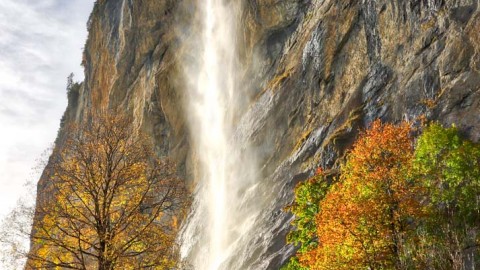 Cascade de Staubbach, Lauterbrunnen, Suisse, octobre 2019