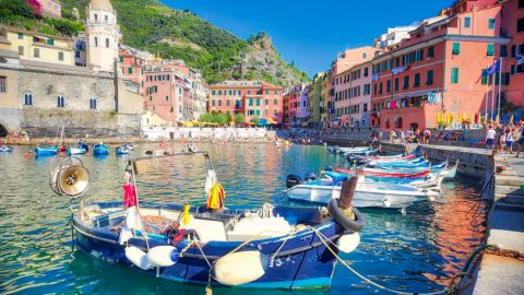 Vernazza, les Cinque Terre, Italie, Août 2020