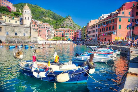 Vernazza, les Cinque Terre, Italie, Août 2020
