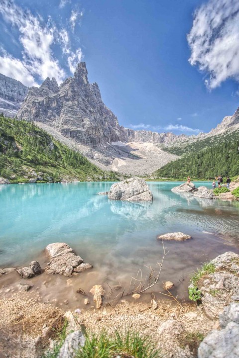 Lago di Sorapiss, Les Dolomites, Italie, août 2021
