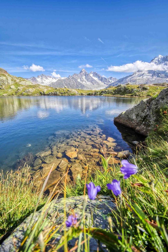 Lac Blanc et lac de Chésery, Chamonix Mont-Blanc, septembre 2021