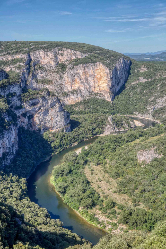 Les Gorges de l’Ardèche depuis le Serre de Tourre, juillet 2023